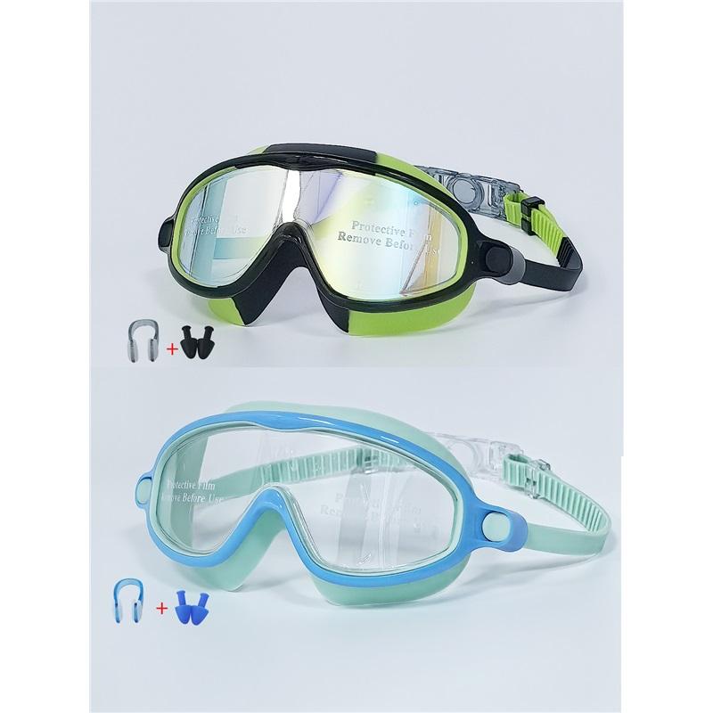 Wooden Frame Swimming Goggles for Adult Men Women Waterproof Anti Fog Diving Glasses