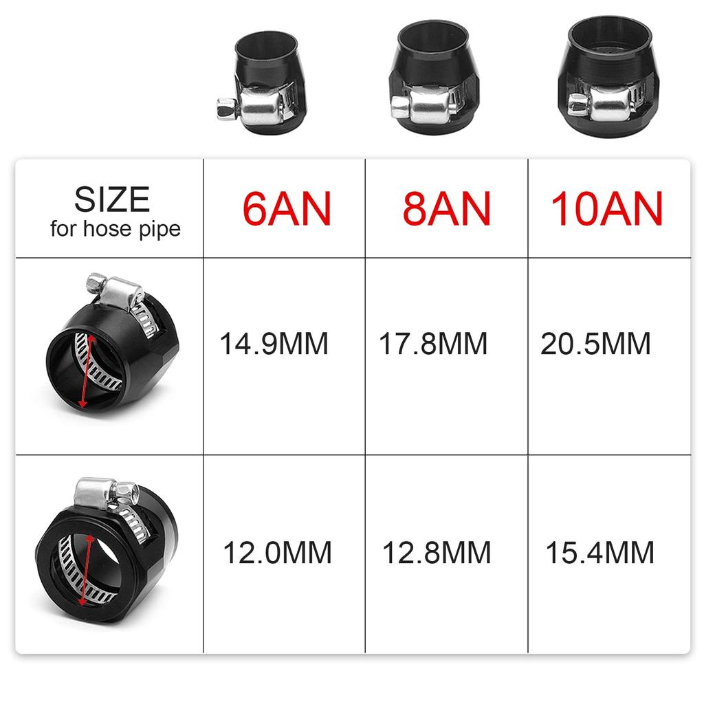 YESHMA Econo Fitting Set of 4 AN8 Hose End Finisher