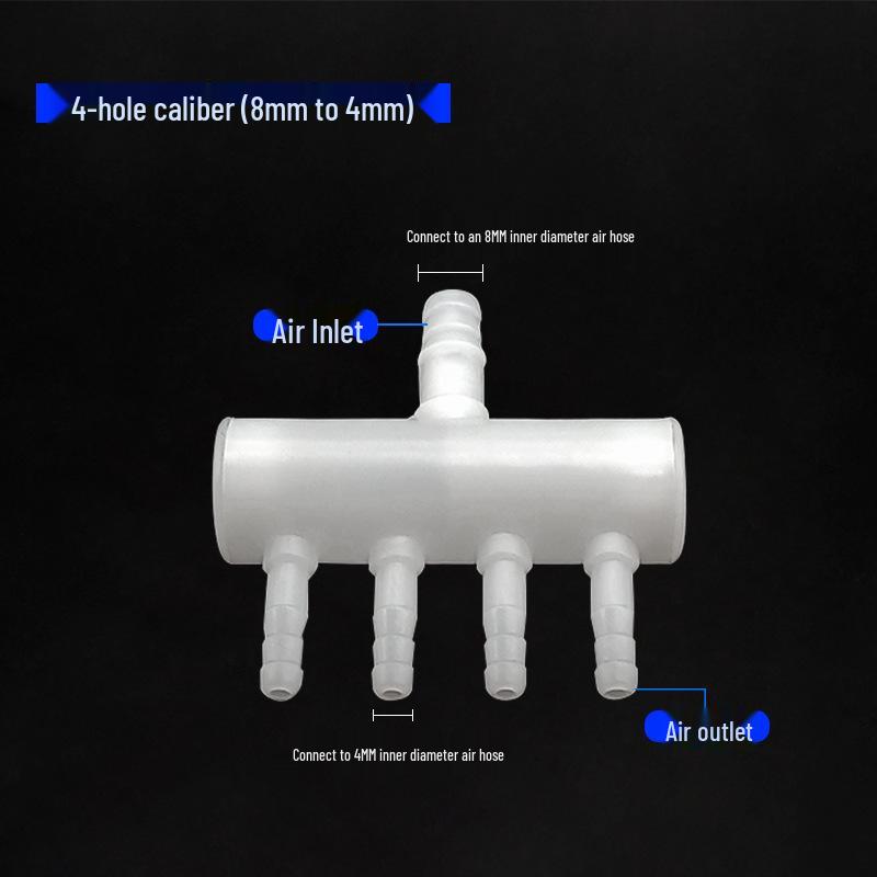 Aquarium Air Manifold Splitter Valve Nozzle Connector for Oxygen Pump Accessories