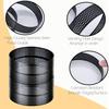 Set of 8 Stainless Steel Tart Molds Professional Perforated Cake Rings for Baking Cooking Pastries and Fruit Tarts
