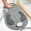 New style PVC toilet bathroom non-slip mat household bathroom grind stone floor mat shower room massage foot mat