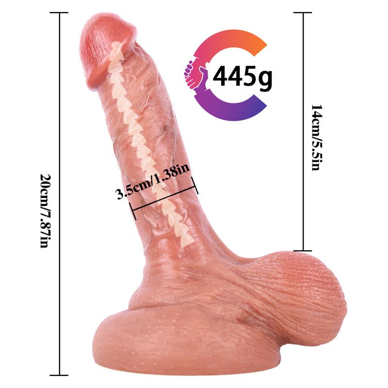 Undefeated Will Double Hardness Liquid Silicone Simulation Keel Penis Big Sucker Sex Male and Female JJ Sex Supplies