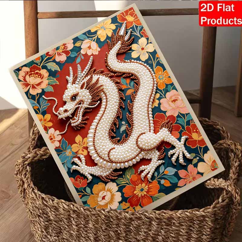 Pearl Painting 5D DIY Chinese Dragon Gemstone Art Diamond Painting Kit for Adults/Beginners Gift Ideas Home Decor Crafts Wall Art Decor