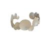 Geometric Popular Personality Irregular Disc Wind Ring Simple Light Luxury Bracelet Premium S925 Silver Needle Earrings