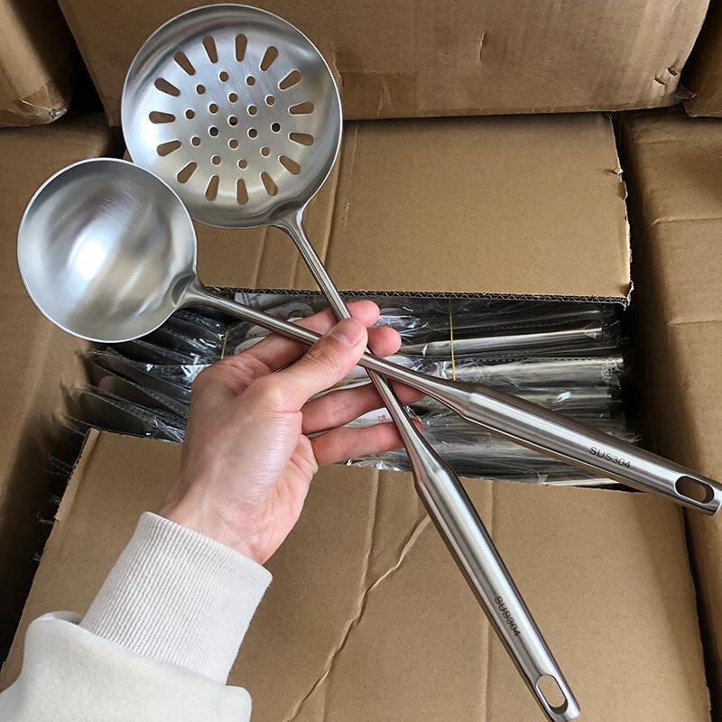 Ruhan Food Grade 304 Stainless Steel 2-Piece Spatula Set