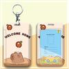 Student Cartoon Lanyard ID & Card Holder for Bus, Subway, Water, and Work Badge