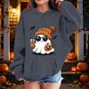 Kids Halloween Printed Hoodie, Loose Fit Casual Pullover for Boys Girls