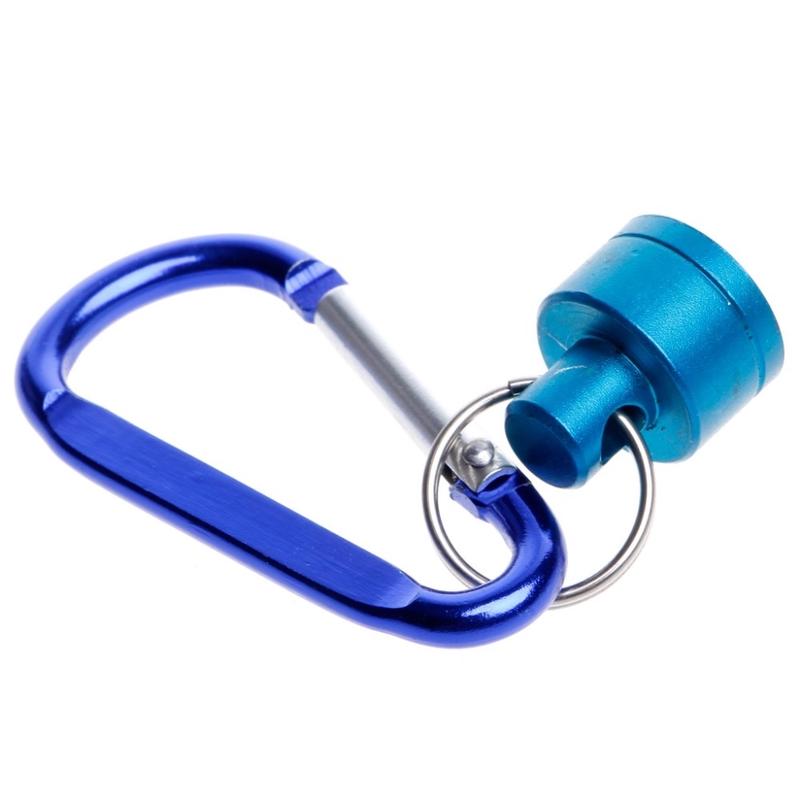 1Pcs Fly Fishing Magnetic Net Release Holder With Aluminium Alloy Hanging Buckle