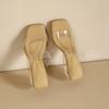 Stepping On Shit Slippers Women's Summer Wear 2025 New Versatile Transparent Crystal High-heeled Sandals Women's Slippers