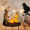 Skeleton And Ghosts Bonfire Ornaments