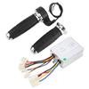 12V500W Bike Throttle Grips Brush Controller AntiSlip Plating Handle Electric Bike Accessory