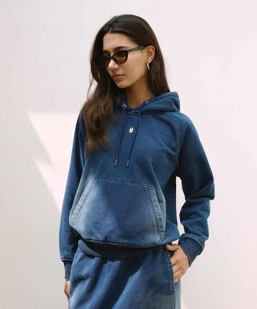 Sunday Women'S Denim Sweat Hoodie