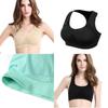 Women Breathable Padded Sports Bra With Hollow Out Design And Pure Color
