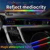 110cm/35cm 2 in 1 Car LED Colorful Atmosphere Lights USB Port Bluetooth Control