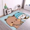 Bubu And Dudu Cute Cartoon Kitchen Mat Washable Non-Slip Living Room Sofa Chairs Area Mat Kitchen Toilet Rug