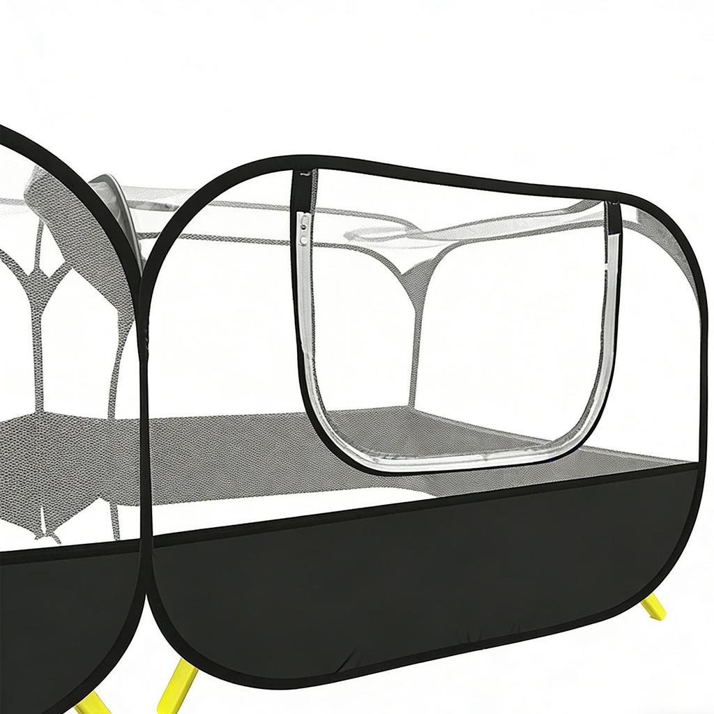 Animal Enclosure Detachable Base Reversible Sun Protection Indoor Kitten Enclosure For Travel Outdoor Animal Cat Ground Lawn