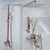 Bathroom Pressurized Top Hot And Cold Shower Spray Set Household Stainless Steel Shower Set Shower Nozzle