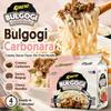 PALDO Noodle Saltati Gusto Panna e Bacon Multi-Confezione 100g*5 | Gusto Ricco Panna e Bacon, Consistenza Elastica dei Noodle, Cibo Istantaneo Conveniente