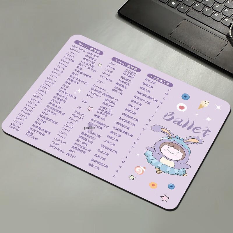 FuMaide Thickened Office Shortcut Key Mouse Pad
