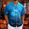 Men's Casual Cuban Collar Short Sleeve Shirt for Summer Basic