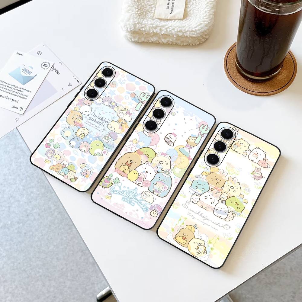 Anime S-Sumikko G-Gurashi Phone Case For Samsung S 24 fe 25 Ultra plus 20 lite 21 30 22 23 24 22 Ultra 5G Fundas