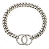 10Mm Small and Medium Pet Dog Chain Stainless Steel Titanium Steel Gold Cuban Chain Dog Collar Necklace Cat Chain