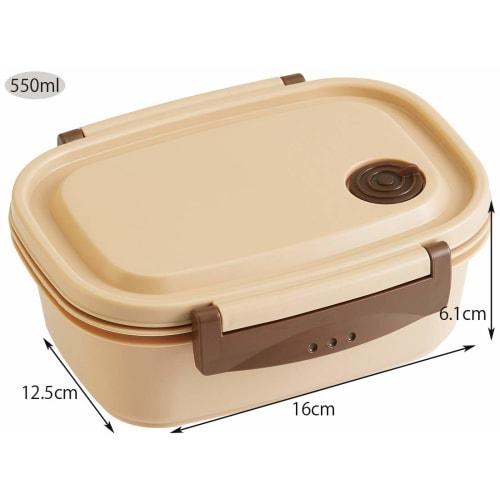 Skater Easy Light Lunch Box M Microwave Safe 550ml Beige Seal Container Storage Container XPM4-A