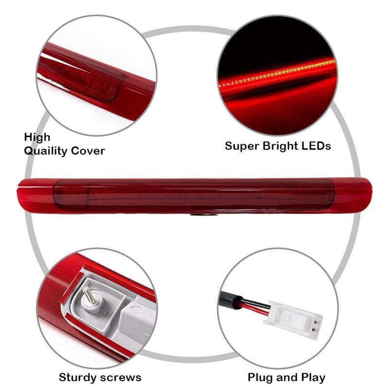 High Mounted Third Brake Light 81570-60061 Professional Replacement Lightweight Repair Parts Quick tallation 81570-60062