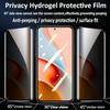 Película de hidrogel de privacidade, 3 peças, para redmi note 14 13 12 11 pro plus 4g 5g, protetor de tela sem desbloqueio de impressão digital