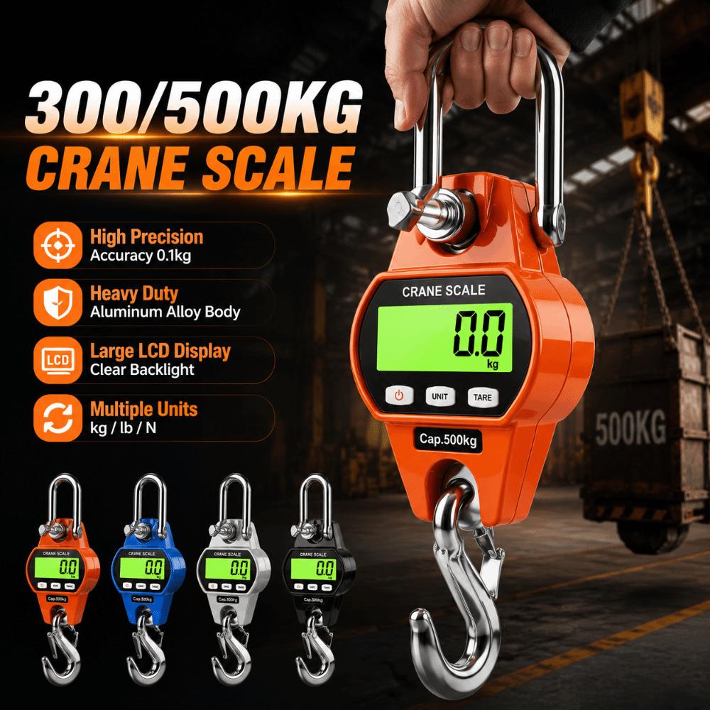 300/500KG Digital Hanging Scale Aluminum Shell Crane Scale Electronic Hook Scale  Port