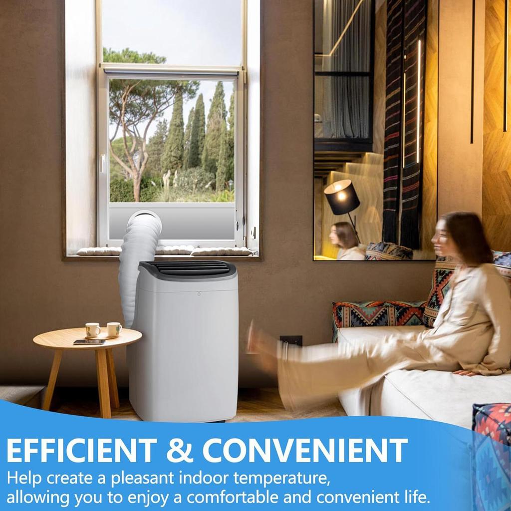 AC Hose Cover AC Exhaust Pipe Sleeve Insulated Energy-Saving Air Conditioner Hose Cover for Dorm Garage RV Apartment Basement