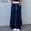 Women's Fashion Casual Stripe Print High Waist Trousers Pants & Capris