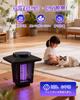 KLIFE Solar-Powered Electric Insect Killer for Outdoor Use: Features UV light attraction, 360° powerful mosquito repellent, insect trap, fly trap, and