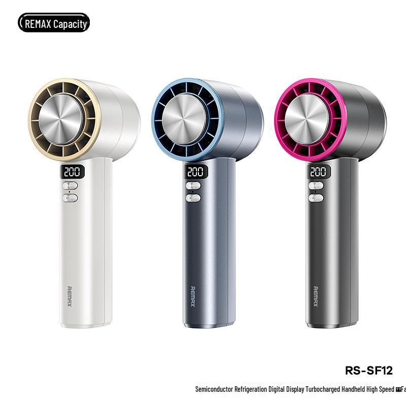 Remax Ultra-High Speed Handheld Fan with Powerful Wind Force