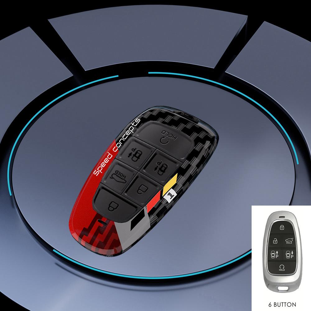 Graffiti Car Key Case Cover For Hyundai Solaris Sonata Hybrid Nexo Nx4 New Grand Santa Fe Tucson Accessories
