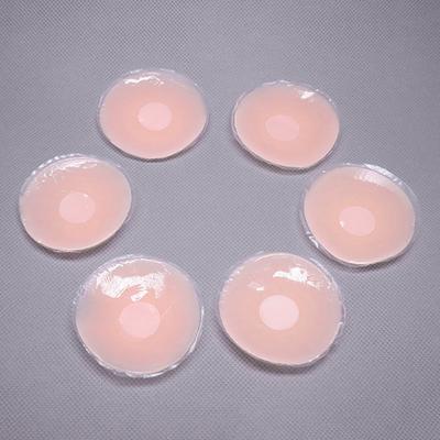 1 Pair Nipple Cover Invisible Washable Silicone Reusable Adhesive Invisible Pasties Nippleless Cover for Evening Dress