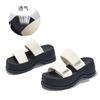 Suction Film Bottom Outer Slippers Women's 2025 Summer New Fashion Thick Bottom Heightening Half Drag Retro Versatile Outdoor Sandals