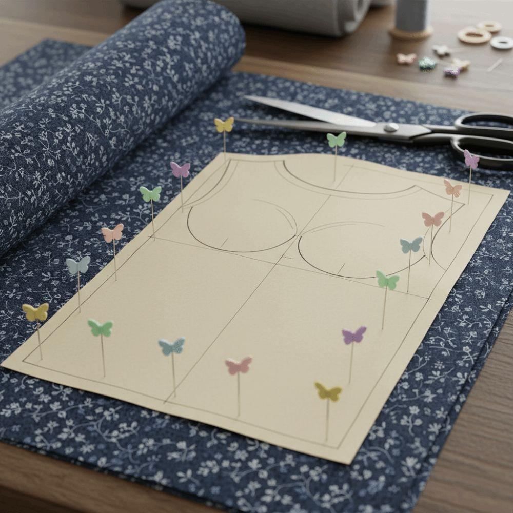 100/200/300Pcs DIY Dressmaking Pins Butterflies Sewing Needle Patchwork Pins  Wig Hairstyle Making