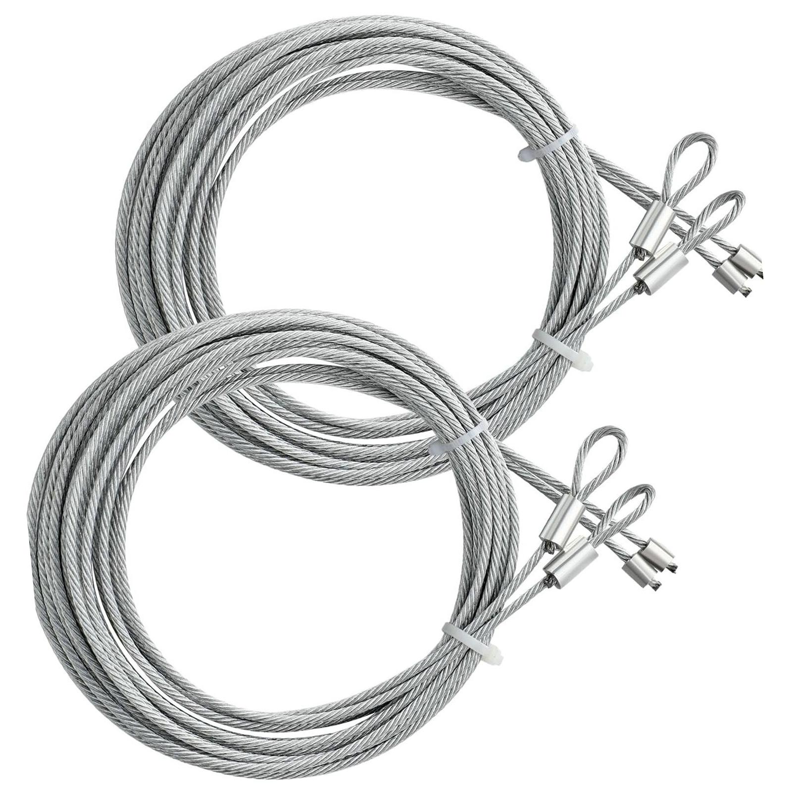 

Сверхпрочные 13,5-футовые оцинкованные стальные торсионные тросы для гаражных ворот, сменные тросы для безопасной работы подъемных ворот