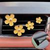 4PCs Flower Car Outlet Vent Perfume Clips Air Freshener Diffuser Conditioning Aromatherapy Perfume Clip Car Interior Decoration