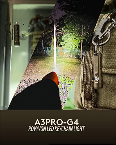 RovyVon Aurora A3Pro G4 7000K LED Keychain Flashlight, 700 Lumens Super Bright EDC Mini, Small Size, Waterproof, USB-C Charging, Perfect for Gifting,