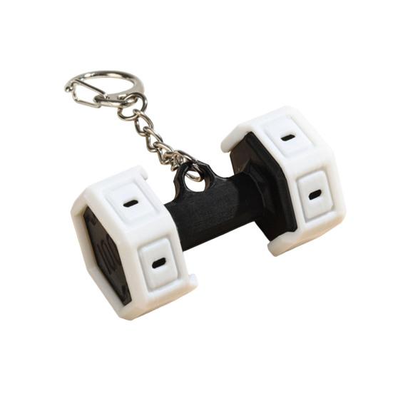 Yousheng Keychain Pendant 3D Printed Dumbbell Charm Gym Keyring Sports Style Fitness Key Holder Backpack чёрный