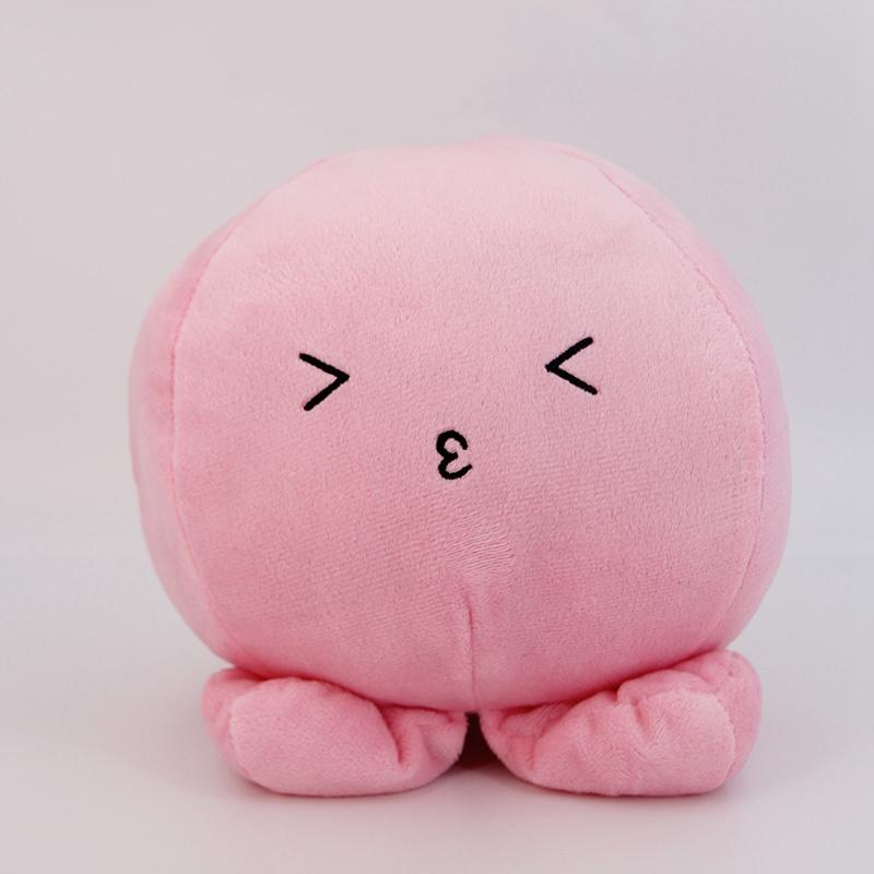 Niedliche Rosa Oktopus Plüschtiere Gefüllte Mollige Blumen-Oktopus Anhänger Puppe Lustiger Schlüsselanhänger Taschen Dekoration Schreibtischbegleiter 30cm doll