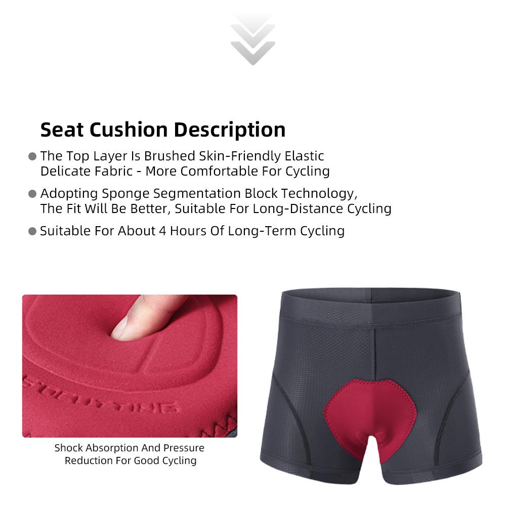 Pantaloni scurți căptușiți pentru bicicletă pentru bărbați, respirabili, ușoare, confortabile, echipament de ciclism pentru ciclism montan 4