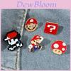Niedliche Cartoonfigur Mario Brosche Super Mario Mario Metallabzeichen Schöner Taschenanhänger Anstecknadel