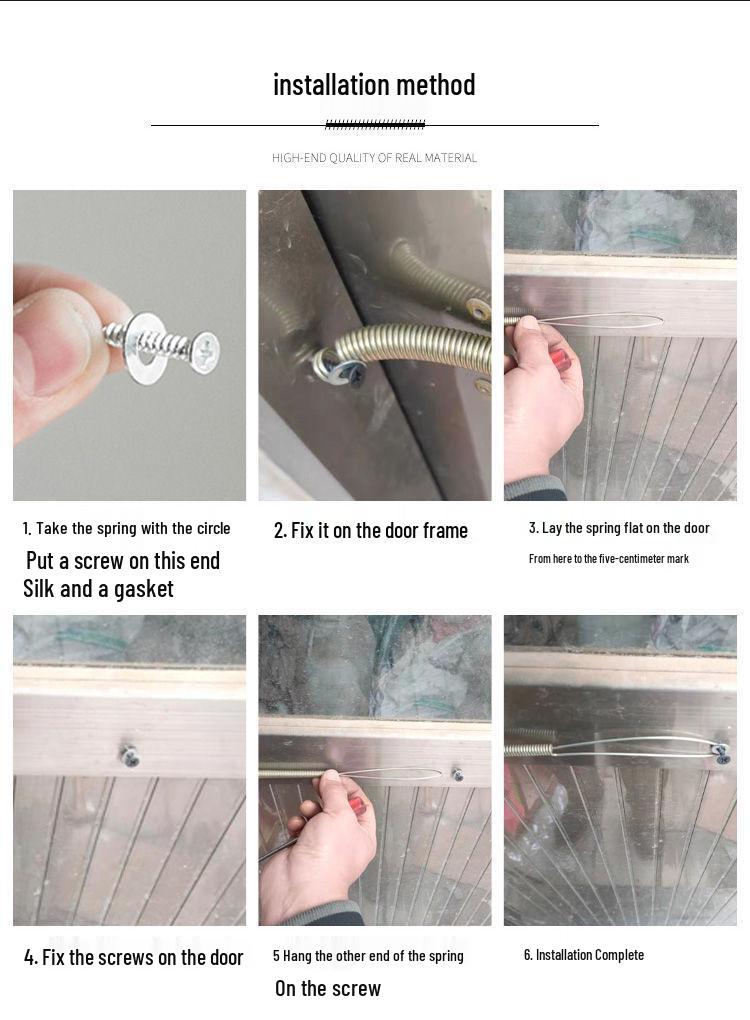 Automatic Windproof Door Closer Tension Spring for Screen and Household Doors