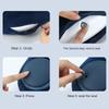 Inflatable U-Shaped Travel Pillow Ice Silk Neck Support Cushion Convenient Neckrest Pad  Airplane