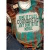 Leopard Print Letter Printed Short Sleeved Women's T-shirts Summer Street Round Neck Loose Top