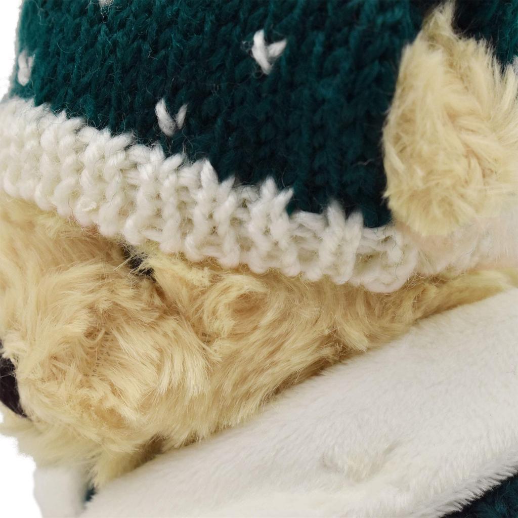 Santa's Factory Christmas Collection Christmas Sweater Bear Plush Toy, Nordic Style, Size L, S037304