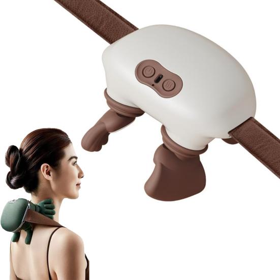 Neck Massager with Heat Deep Tissue Massage Shoulder Cervical Neck Back Pain Relief Cordless Electric Shiatsu